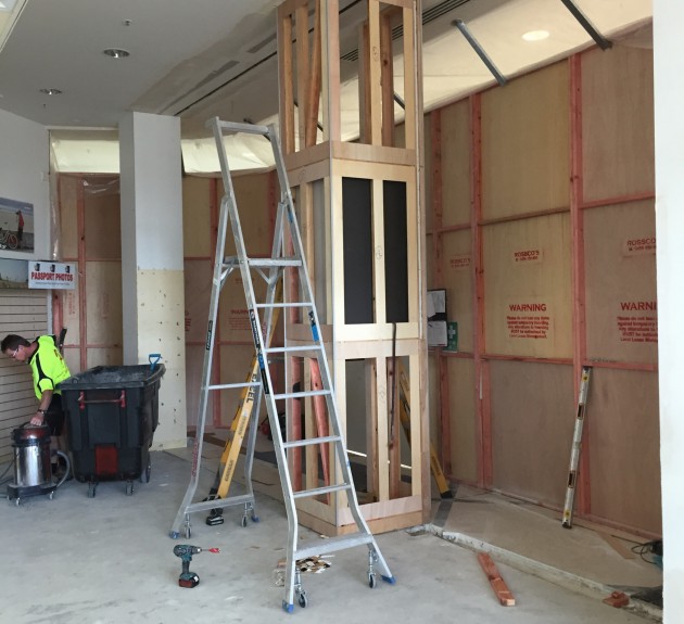 Early installation of joinery - Garrick's Camera House