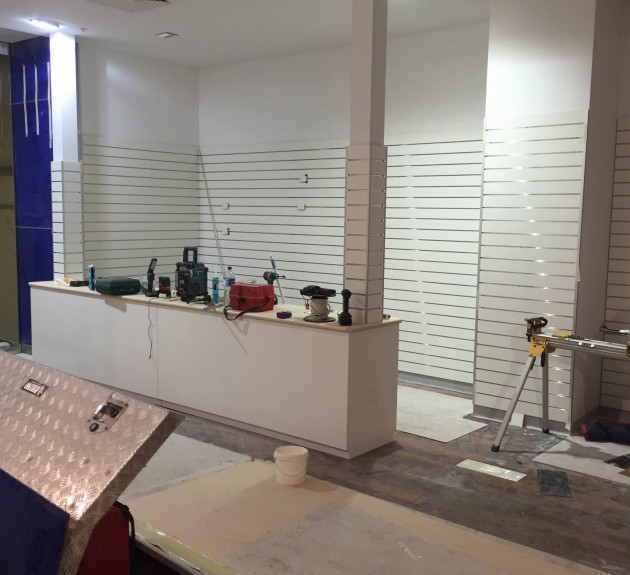 Part way through fitout